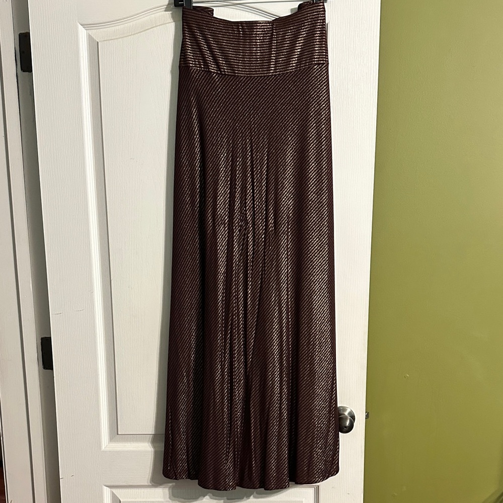 Elegant Brown Maxi Skirt